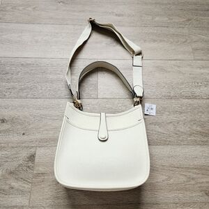 Falls Creek Crossbody White Cream Shoulder Purse Handbag Woven Strap